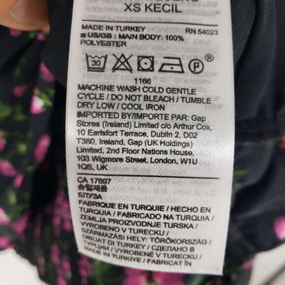 Banana Republic Floral Satin Wrap Top - Picture 13 of 13